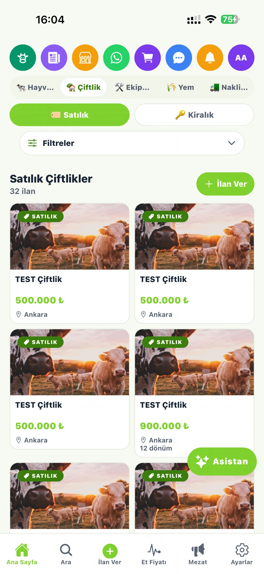 Satılık çiftlik ilanları